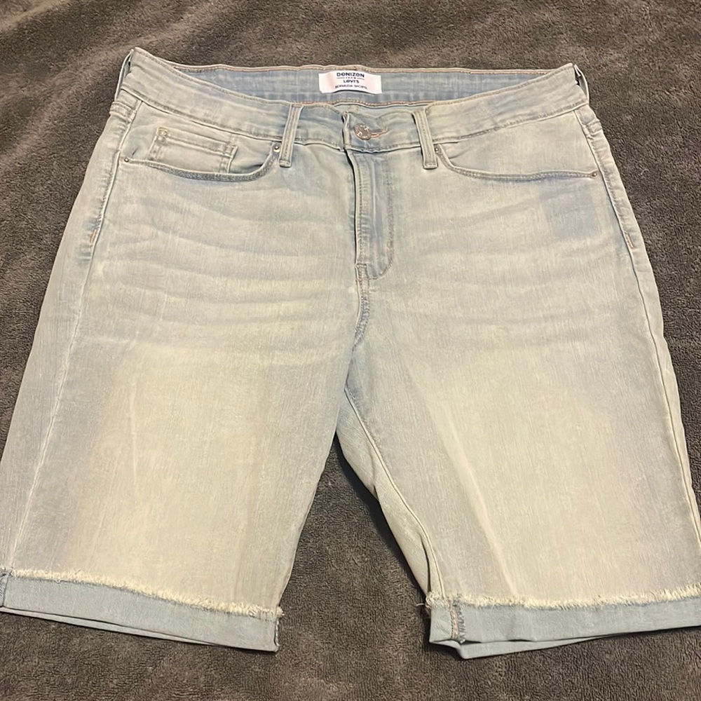 Denim Bermuda shorts
